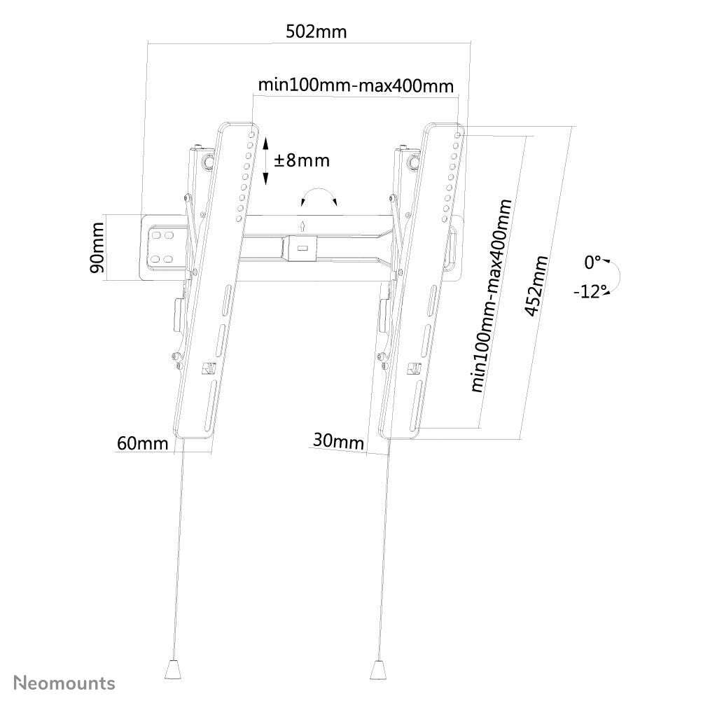 Neomounts LED-W450BLACK Wandhalterung