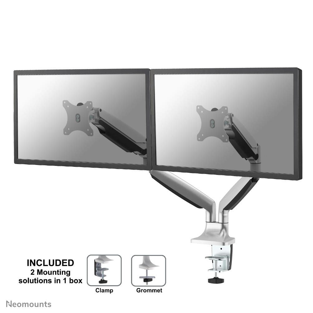 Neomounts NM-D750DSILVER Monitor Tischhalterung
