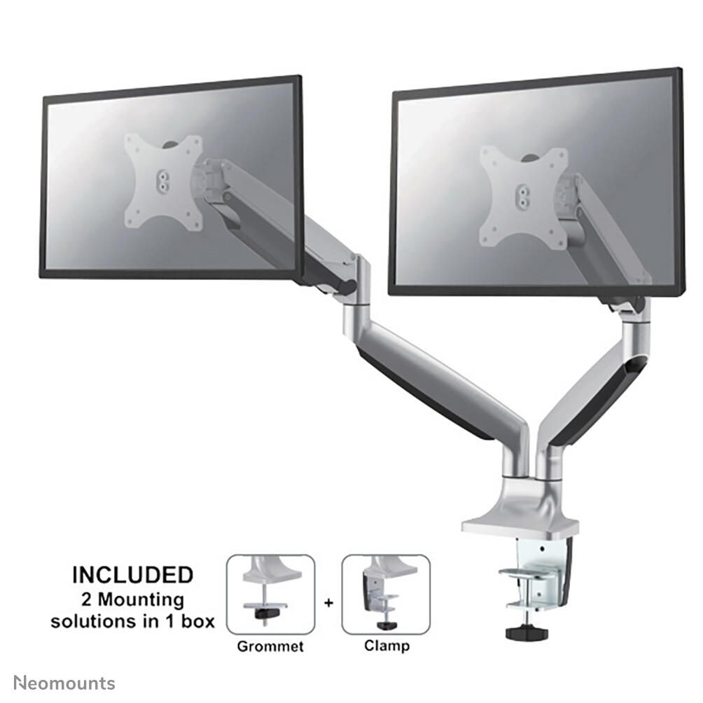 Neomounts NM-D750DSILVER Monitor Tischhalterung