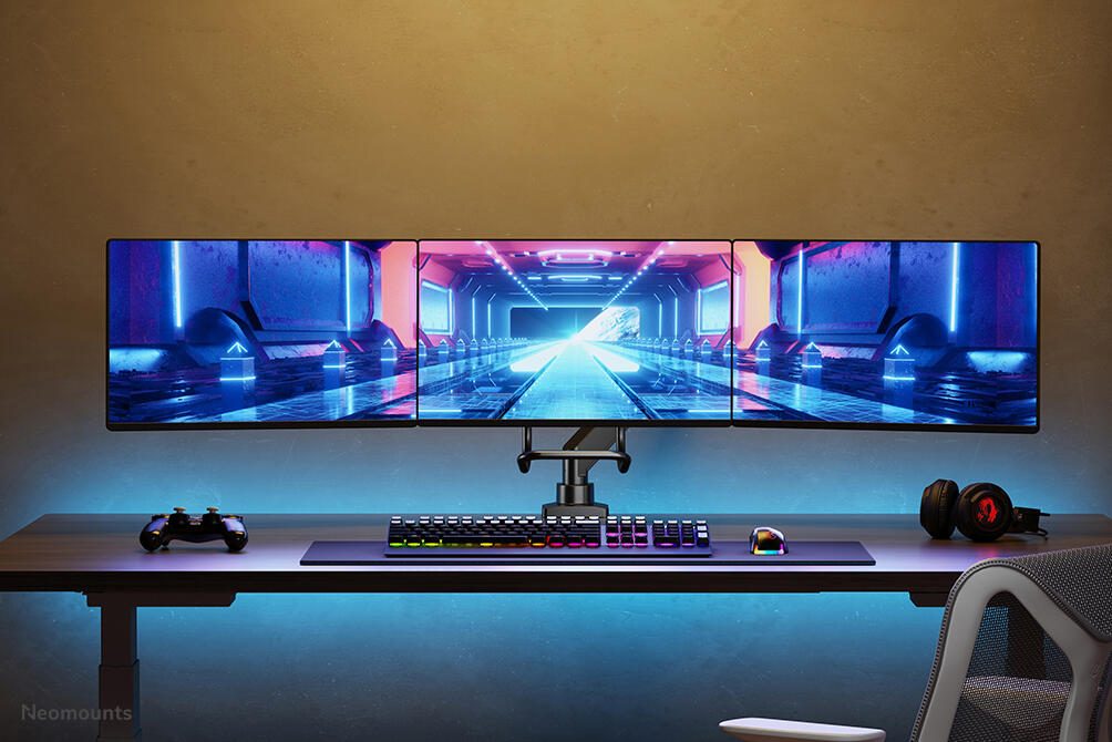 Neomounts NM-D775DX3BLACK Monitor Tischhalterung