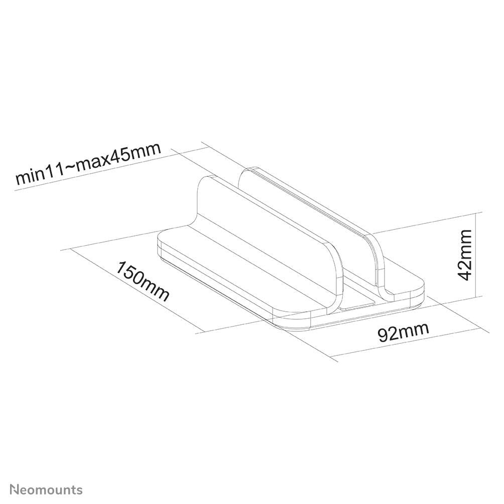 Neomounts NSLS300 vertikaler Notebookständer
