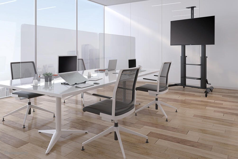 Neomounts NS-CLMPSTANDWHITE Standfuß mit Klemme 2 Stk