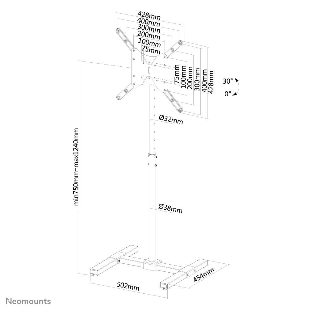 Neomounts NS-FS100BLACK Standfuß