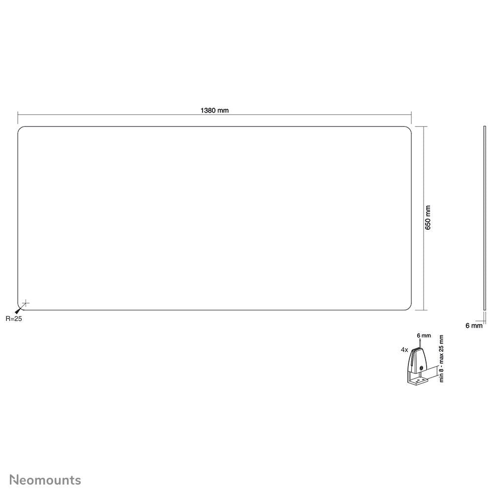 Neomounts NS-GLSPROTECT140 Schutzscheibe