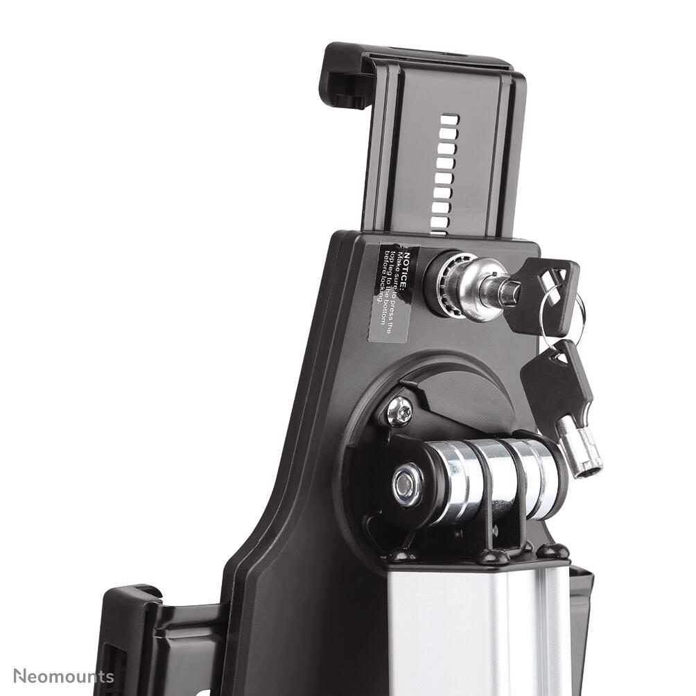 Neomounts Tablet-Ständer TABLET-D150SILVER für die meisten 7.9'-10.5' Tablets, abschließbar - Silber