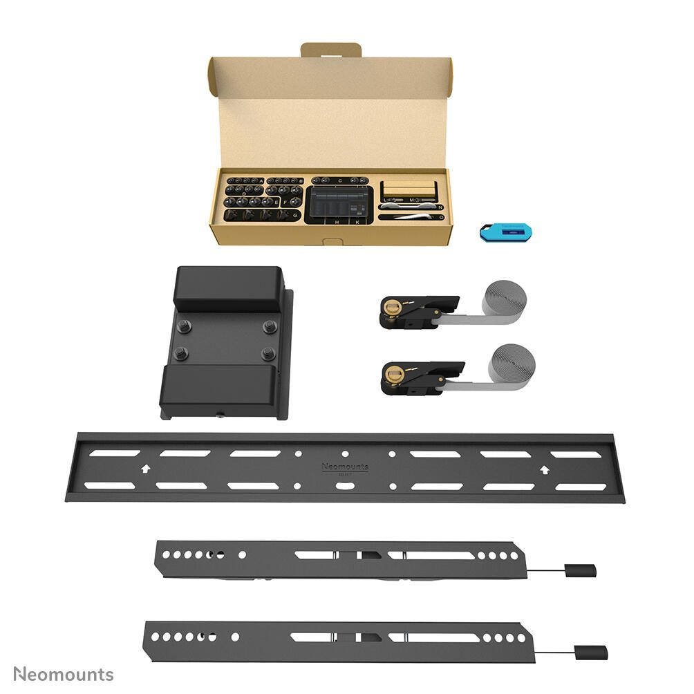 Neomounts WL30S-910BL16 feste Säulenhalterung für 40-75' Bildschirme - Schwarz