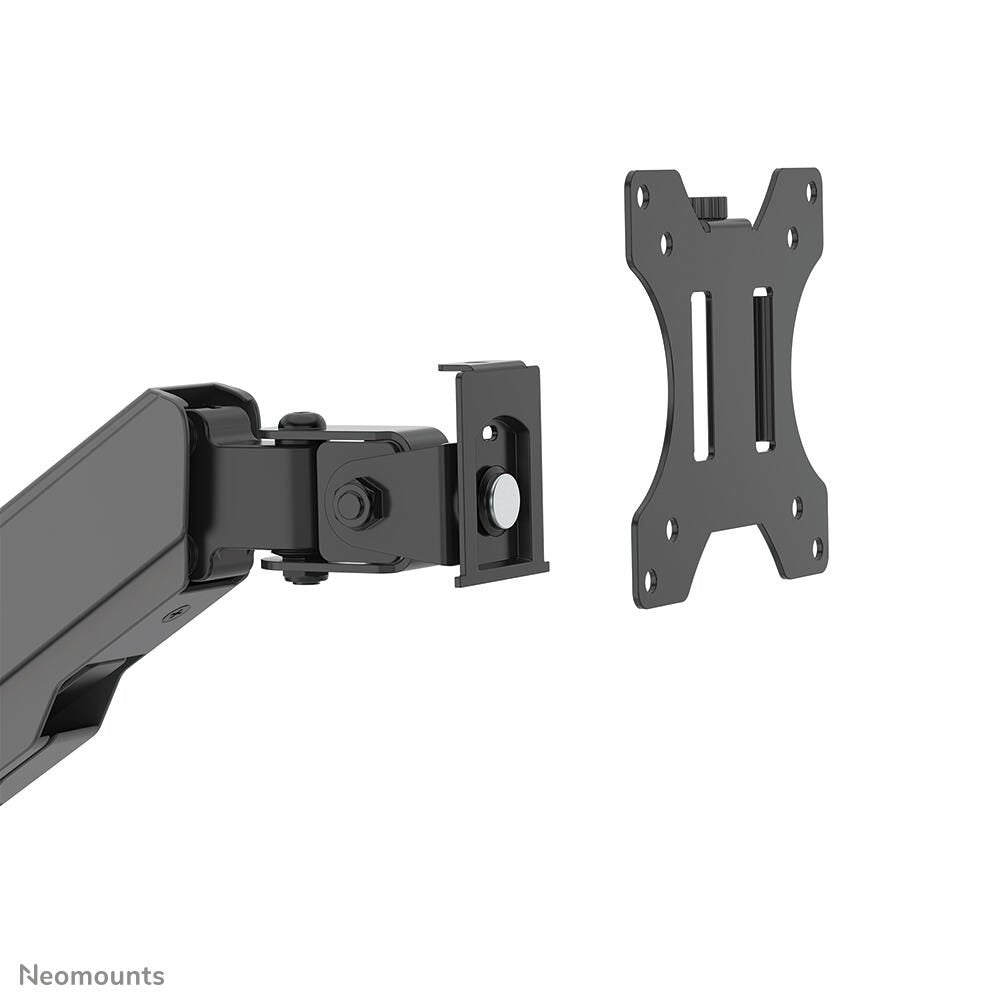 Neomounts WL90-325BL1 höhenverstellbarer, wandmontierter Arbeitsplatz für 17-32' Bildschirme, Tastatur und Maus - Schwar