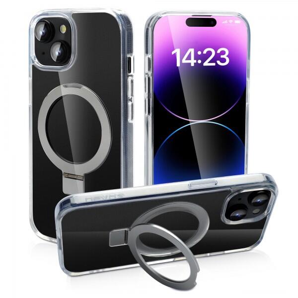 nevox StyleShell SHOCKFlex Stand für iPhone 14 - Transparent