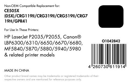 OFFICE-Partner Premium Toner - alternativ zu HP 05X (CE505X) - schwarz