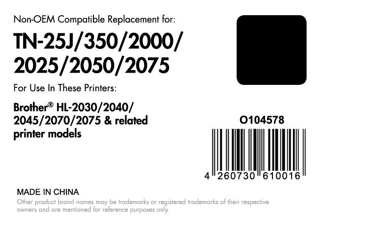 OFFICE-Partner Premium Toner - alternativ zu Brother TN-2000 - schwarz