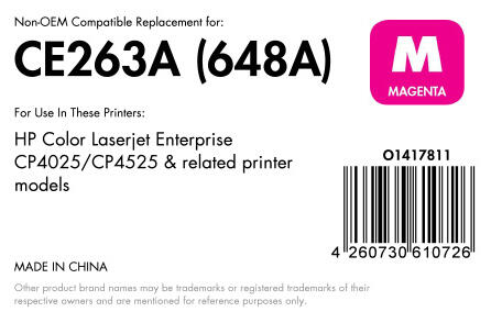 OFFICE-Partner Premium Toner - alternativ zu HP 648A (CE263A) - magenta