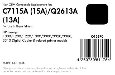 OFFICE-Partner Premium Toner - alternativ zu HP 13A (Q2613A) - schwarz