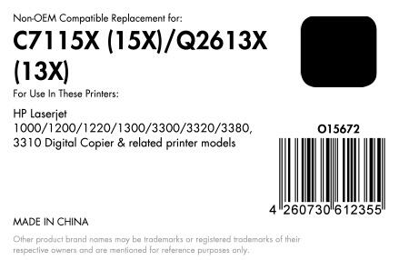 OFFICE-Partner Premium Toner - alternativ zu HP 13X (Q2613X) - schwarz