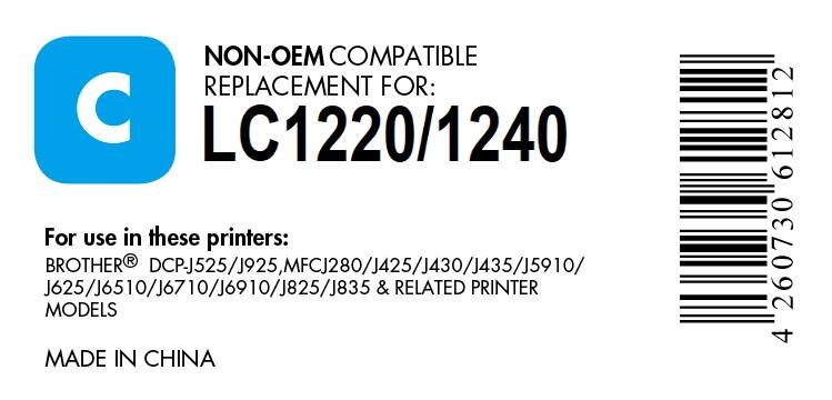 OFFICE-Partner Premium Druckerpatrone - alternativ zu Brother LC-1240 C - cyan