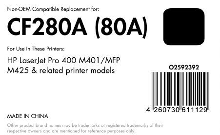 OFFICE-Partner Premium Toner - alternativ zu HP 80A (CF280A) - schwarz