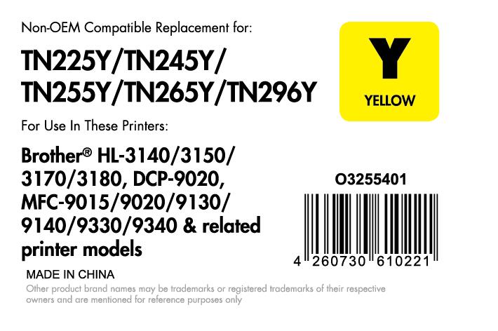 OFFICE-Partner Premium Toner - alternativ zu Brother TN-245Y - gelb