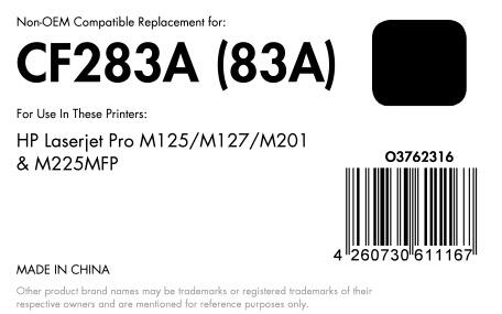 OFFICE-Partner Premium Toner - alternativ zu HP 83A (CF283A) - schwarz