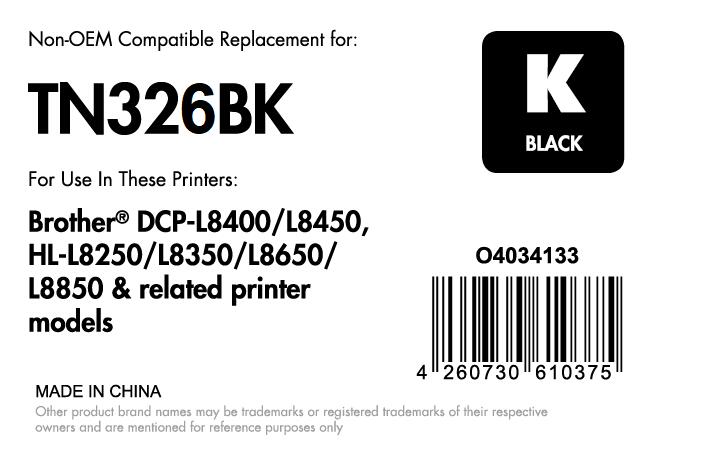 OFFICE-Partner Premium Toner - alternativ zu Brother TN-326BK - schwarz