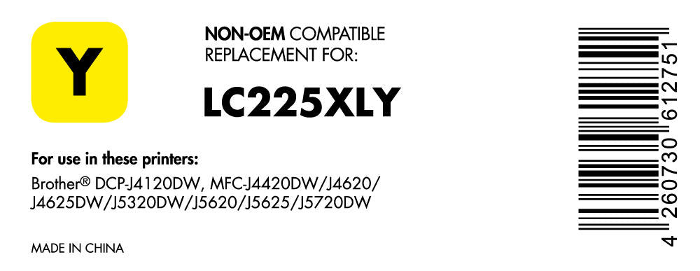OFFICE-Partner Premium Druckerpatrone - alternativ zu Brother LC-225XL Y - gelb