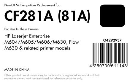 OFFICE-Partner Premium Toner - alternativ zu HP 81A (CF281A) - schwarz