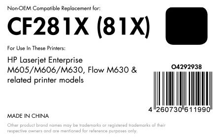 OFFICE-Partner Premium Toner - alternativ zu HP 81X (CF281X) - schwarz