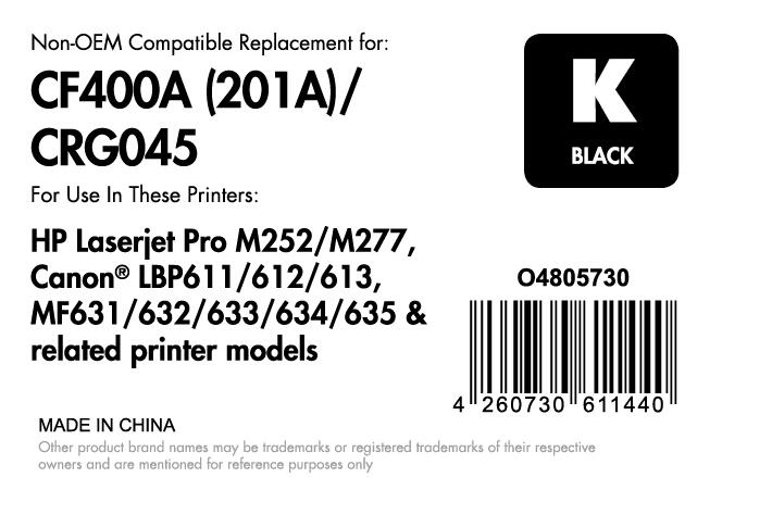 OFFICE-Partner Premium Toner - alternativ zu HP 201A (CF400A) - schwarz