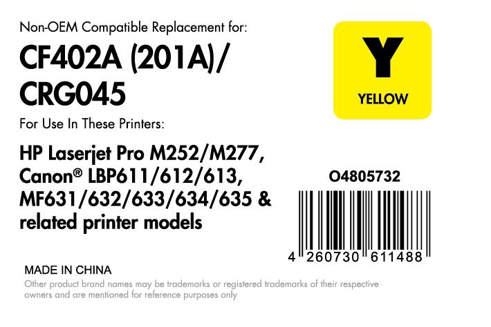 OFFICE-Partner Premium Toner - alternativ zu HP 201A (CF402A) - gelb
