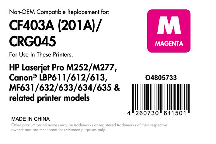 OFFICE-Partner Premium Toner - alternativ zu HP 201A (CF403A) - magenta