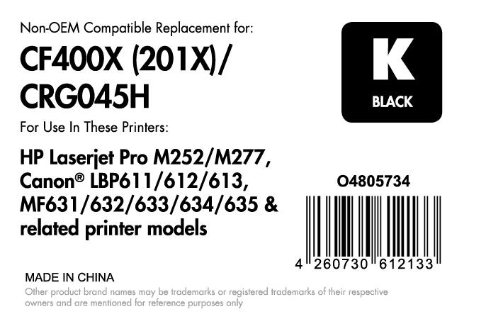 OFFICE-Partner Premium Toner - alternativ zu HP 201X (CF400X) - schwarz