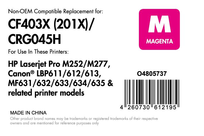 OFFICE-Partner Premium Toner - alternativ zu HP 201X (CF403X) - magenta