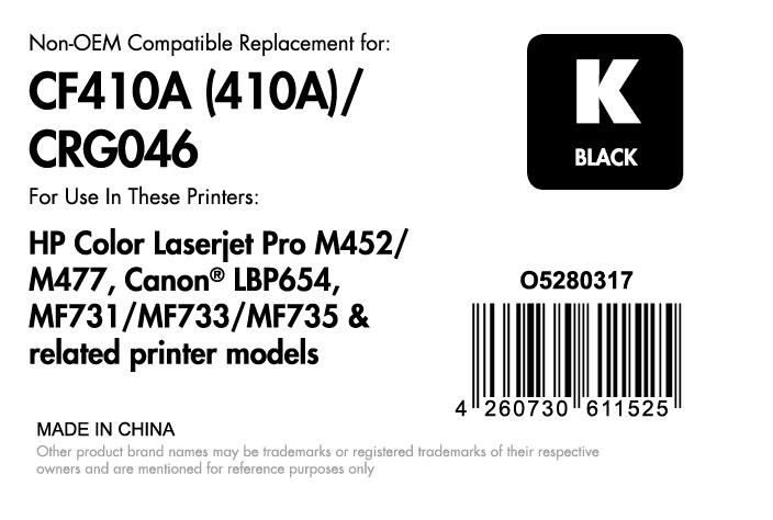 OFFICE-Partner Premium Toner - alternativ zu HP 410A (CF410A) - schwarz