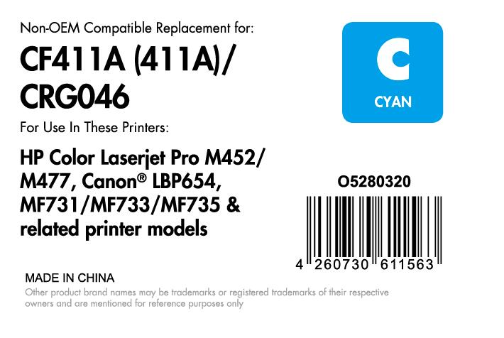 OFFICE-Partner Premium Toner - alternativ zu HP 410A (CF411A) - cyan