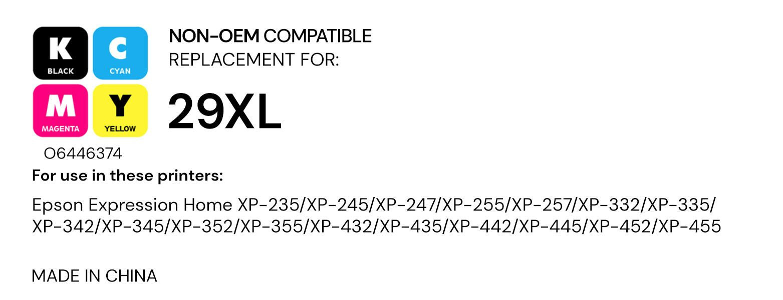 OFFICE-Partner Premium Druckerpatronen - alternativ zu Epson 29XL - 4er Multipack