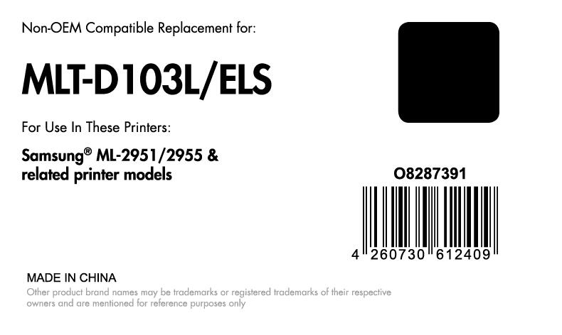 OFFICE-Partner Premium Toner - alternativ zu Samsung MLT-D103L/ELS - schwarz