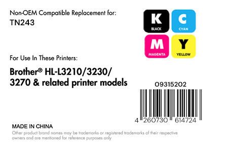 OFFICE-Partner Premium Toner - alternativ zu Brother TN-243 - 4er Multipack