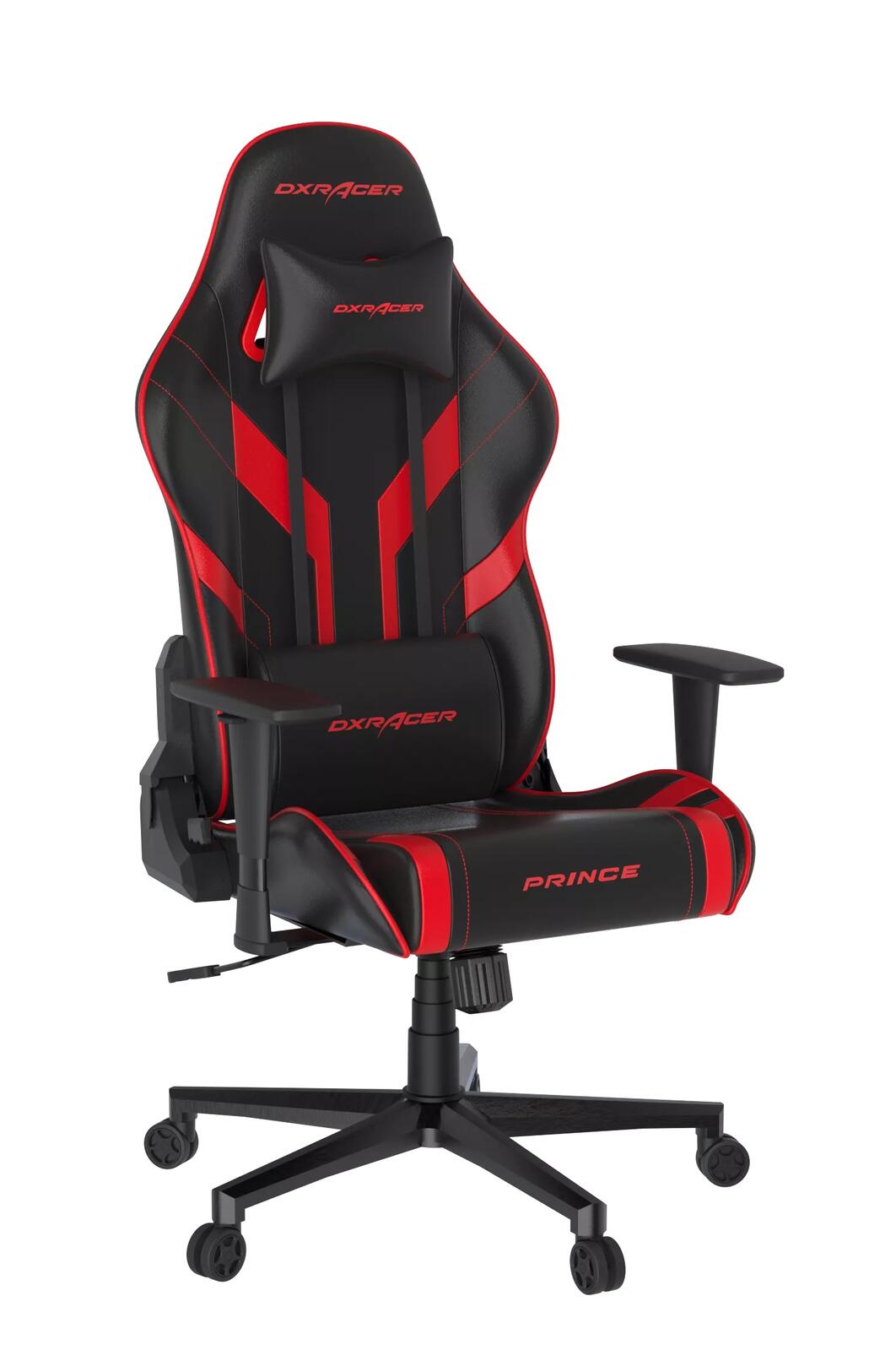 DXRacer Prince Serie OH-PM88-NR Gaming-Stuhl - Regular / L - PVC Kunstleder - schwarz/rot