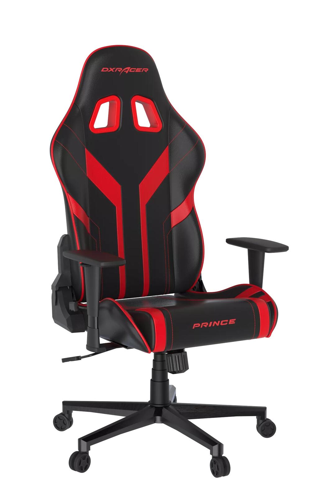 DXRacer Prince Serie OH-PM88-NR Gaming-Stuhl - Regular / L - PVC Kunstleder - schwarz/rot