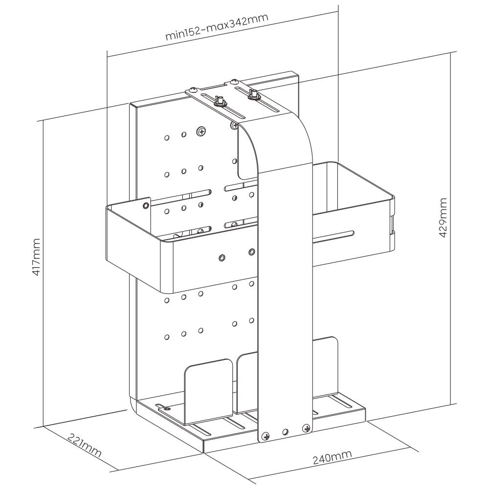 B-WARE OPLITE Universelle Konsolenhalterung GTR S3/S8 & R8 Fury schwarz