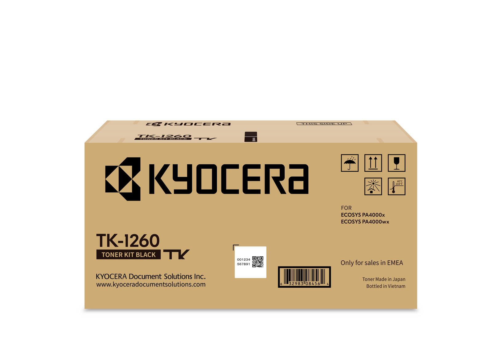 Kyocera Original TK-1260 Toner schwarz 1T0C150NL0 für PA4000x, PA4000wx