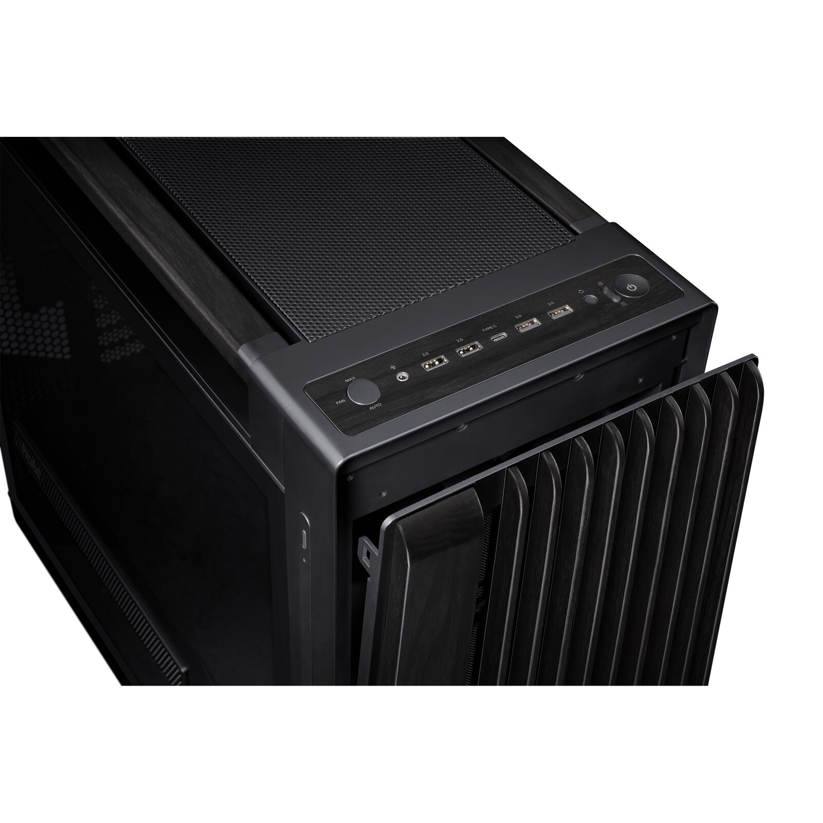 ASUS ProArt PA602 Wood Edition Tempered Glass E-ATX PC Gehäuse, schwarz