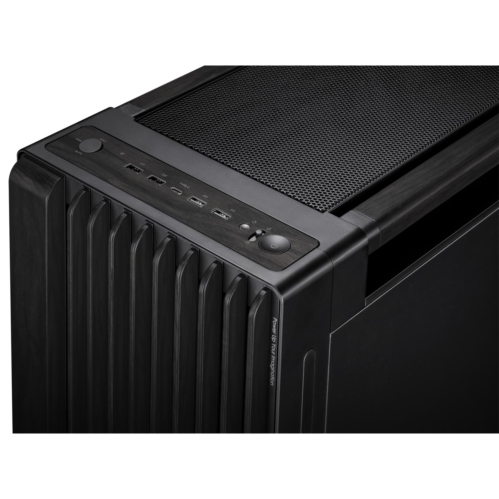 ASUS ProArt PA602 Wood Edition Tempered Glass E-ATX PC Gehäuse, schwarz