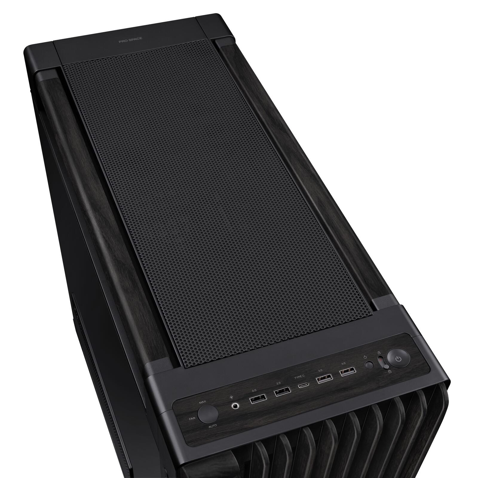 ASUS ProArt PA602 Wood Edition Tempered Glass E-ATX PC Gehäuse, schwarz