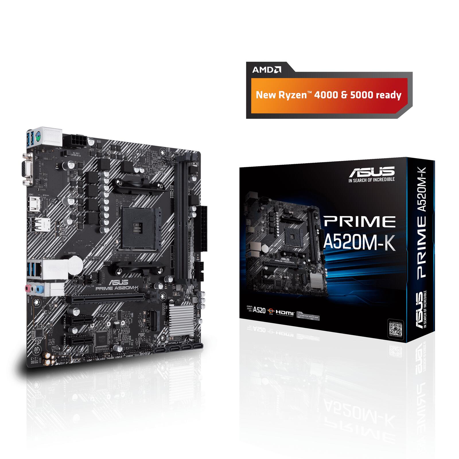 ASUS PRIME A520M-K Mainboard Sockel AM4