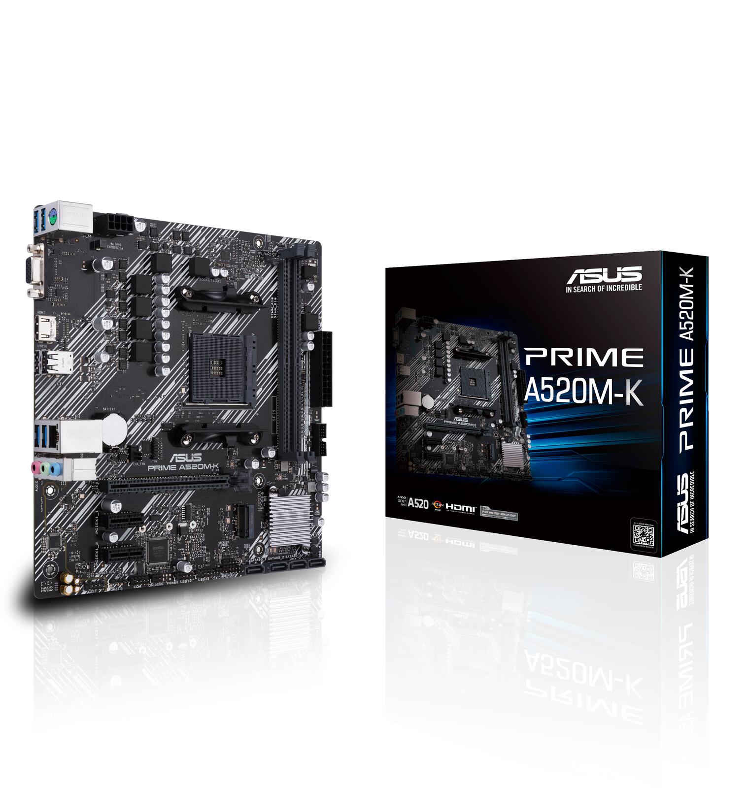 ASUS PRIME A520M-K Mainboard Sockel AM4