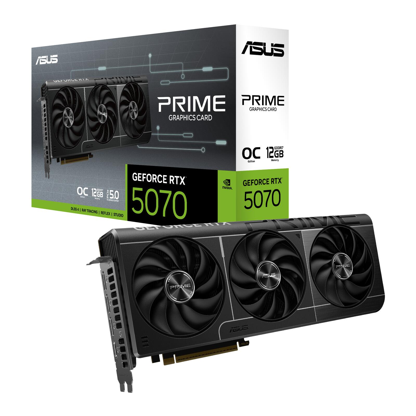 ASUS PRIME GeForce RTX 5070 12 GB GDDR7 OC Edition Gaming Grafikkarte
