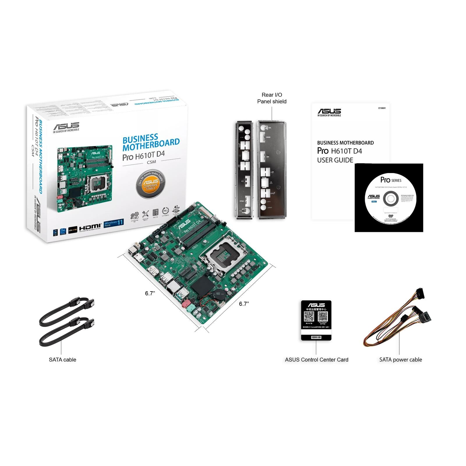 ASUS Pro H610T D4-CSM