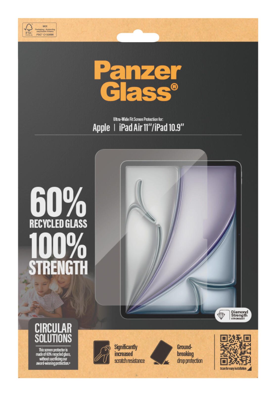 PanzerGlass® Displayschutzglas Apple iPad Air 11' (2024) & iPad 10,9' (2022)