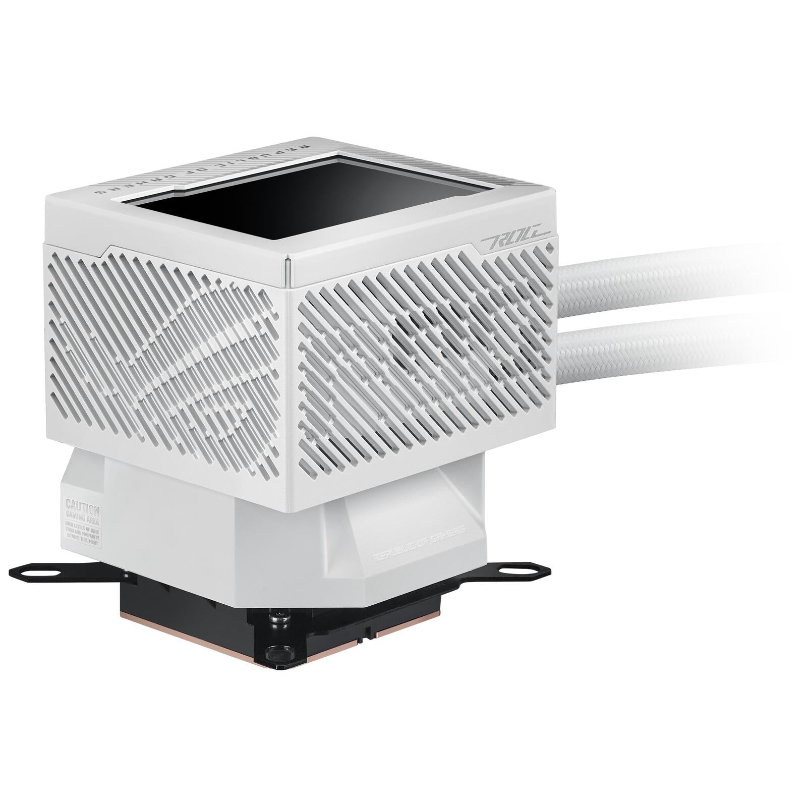 ASUS ROG Ryujin III 360 ARGB White Edition All-in-One Flüssig CPU-Kühler (3,5 Zoll LCD, Asetek-Pumpe der 8. Generation,