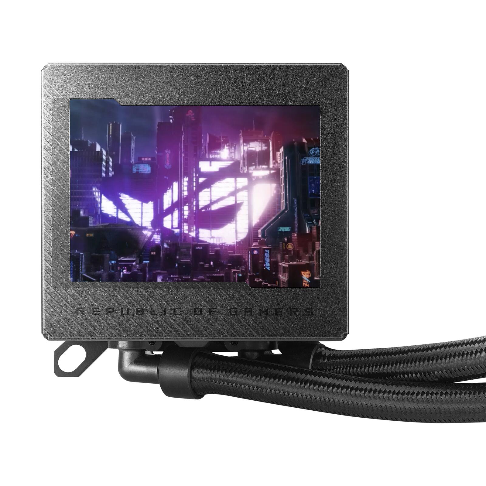ASUS ROG Ryujin III 240 ARGB All-in-One Flüssig CPU-Kühler (3,5 Zoll LCD, Asetek-Pumpe der 8. Generation, 2x ROG 120mm R