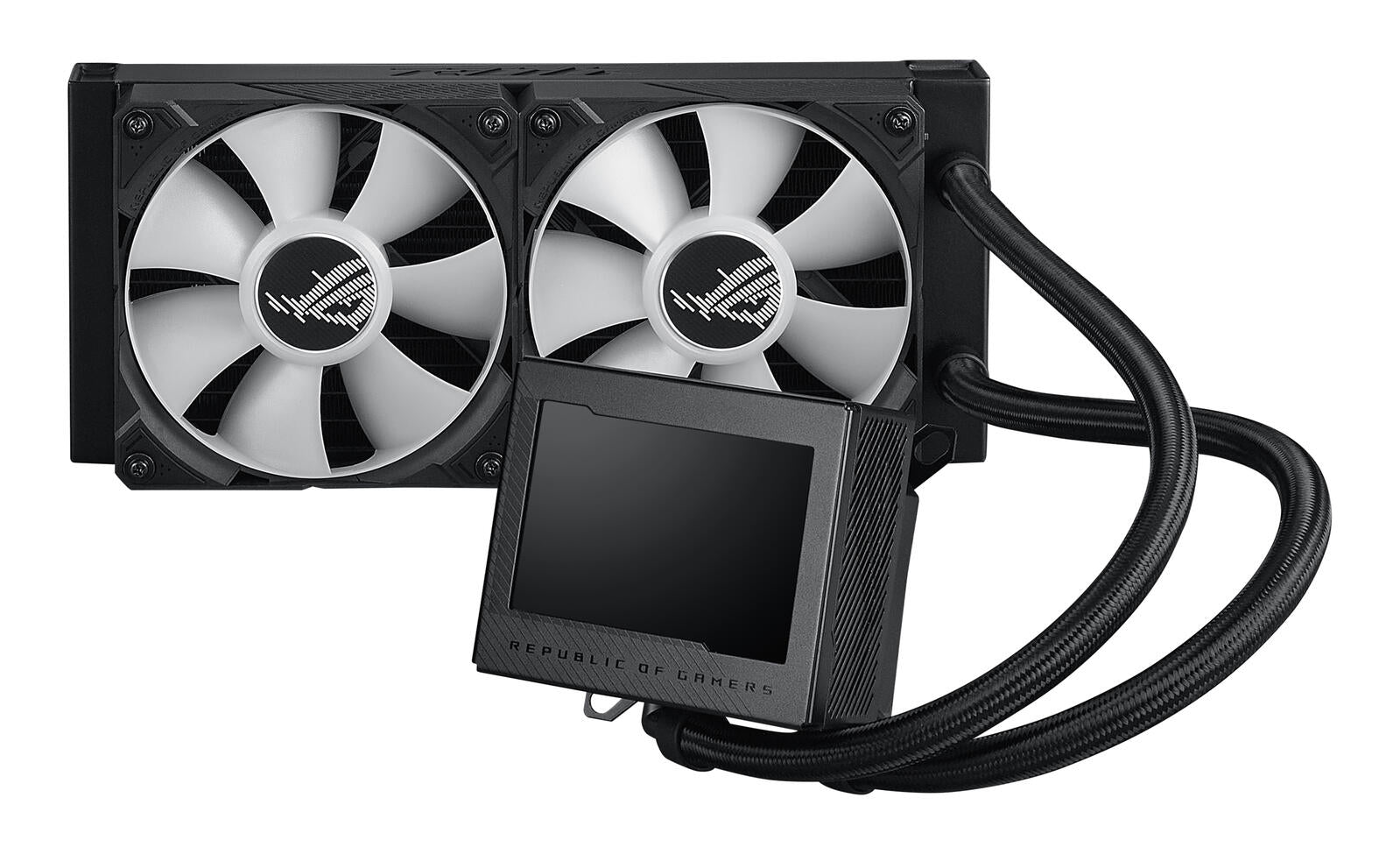 ASUS ROG Ryujin III 240 ARGB All-in-One Flüssig CPU-Kühler (3,5 Zoll LCD, Asetek-Pumpe der 8. Generation, 2x ROG 120mm R